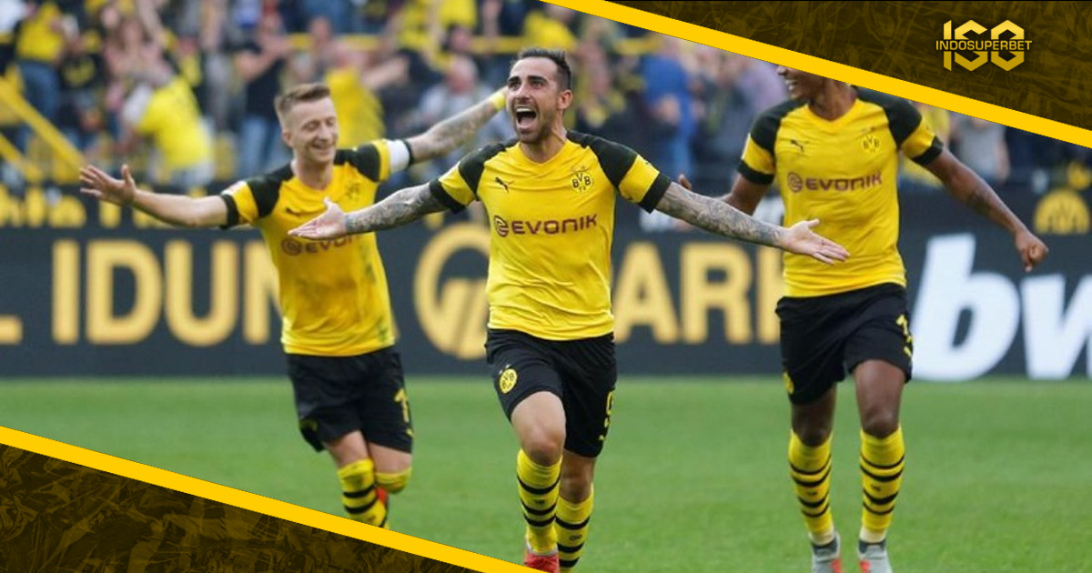 Paco Alcacer Hat-trick, Dortmund Menang Dramatis