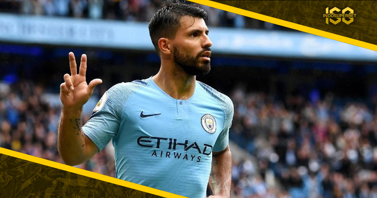 Cetak Hat-trick, Aguero Dekati Rekor Alan Shearer